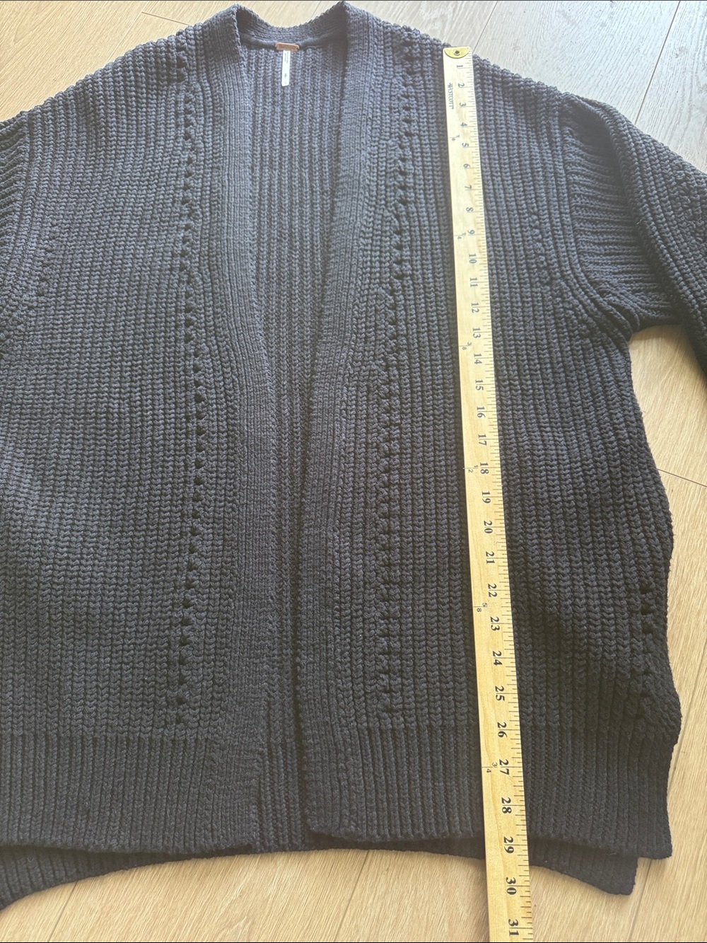 Free People Nightingale Cardi Sweater Black Size S - Picture 16 of 16